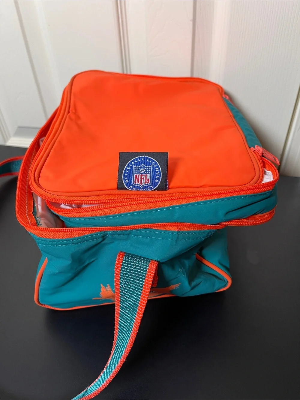 NFL Miami Dolphins Teal and Orange Lunch Box